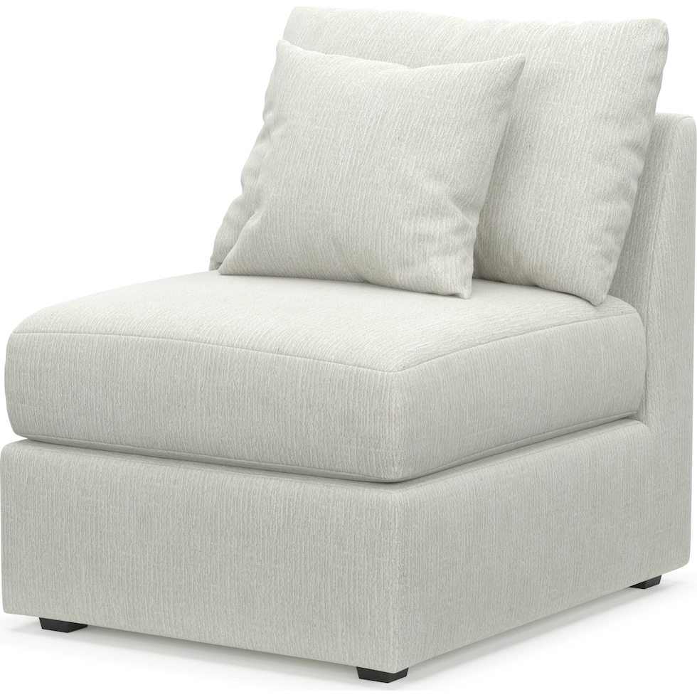 nest gray armless chair   