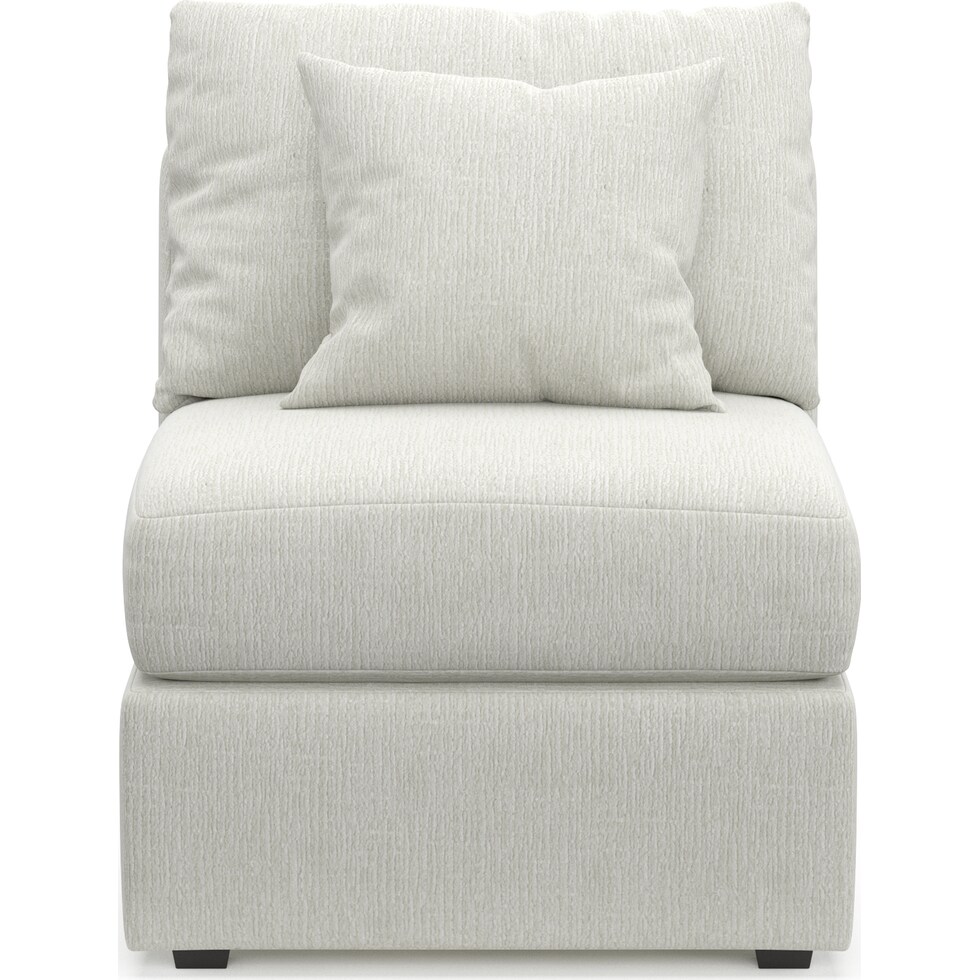 nest gray armless chair   
