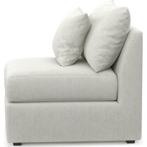 nest gray armless chair   