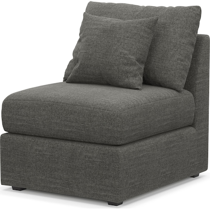 Nest Foam Comfort Armless Chair - Curious Charcoal