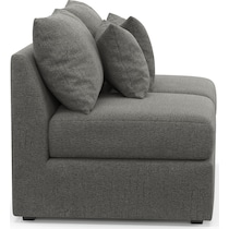 nest gray armless loveseat   