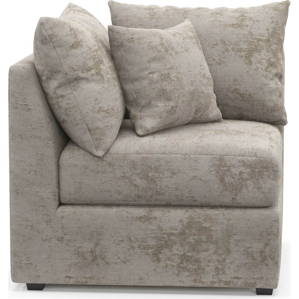 nest gray corner chair   