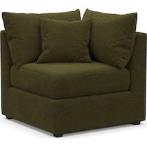nest green corner chair   