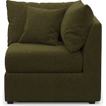 nest green corner chair   