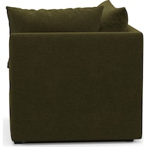 nest green corner chair   