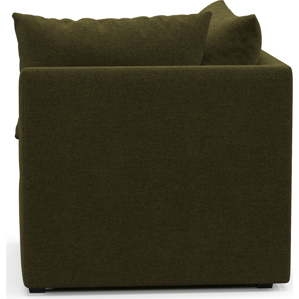 nest green corner chair   