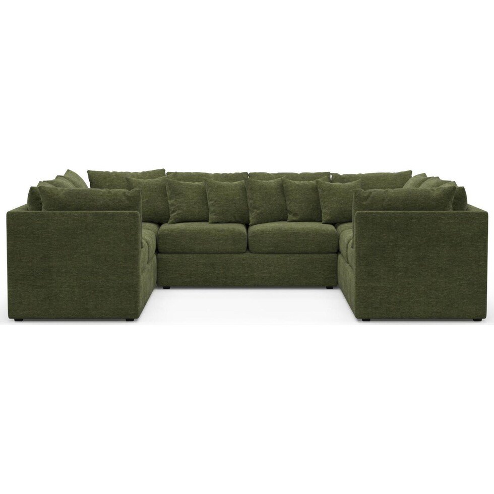 nest green sectional   