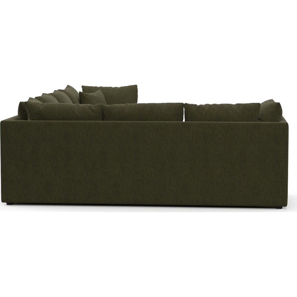 nest green sectional   