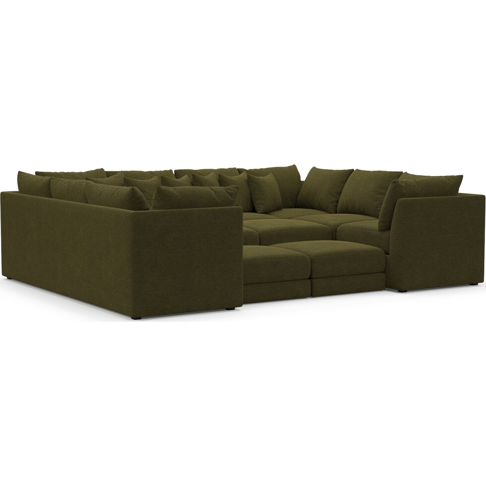 nest green sectional   