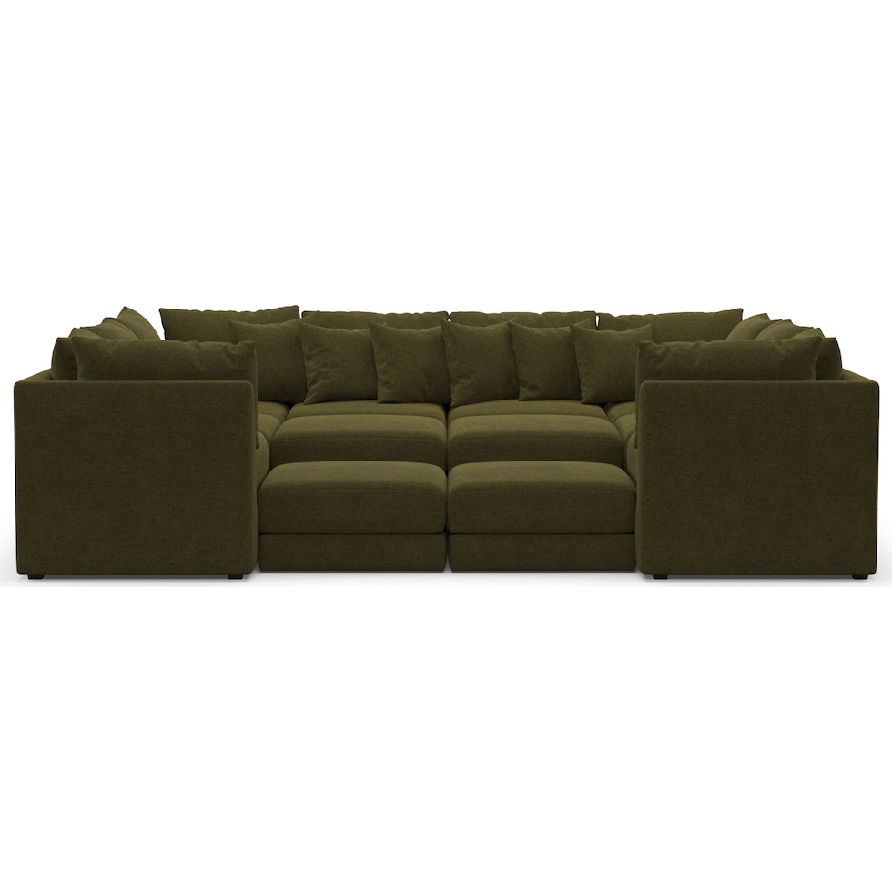 nest green sectional   