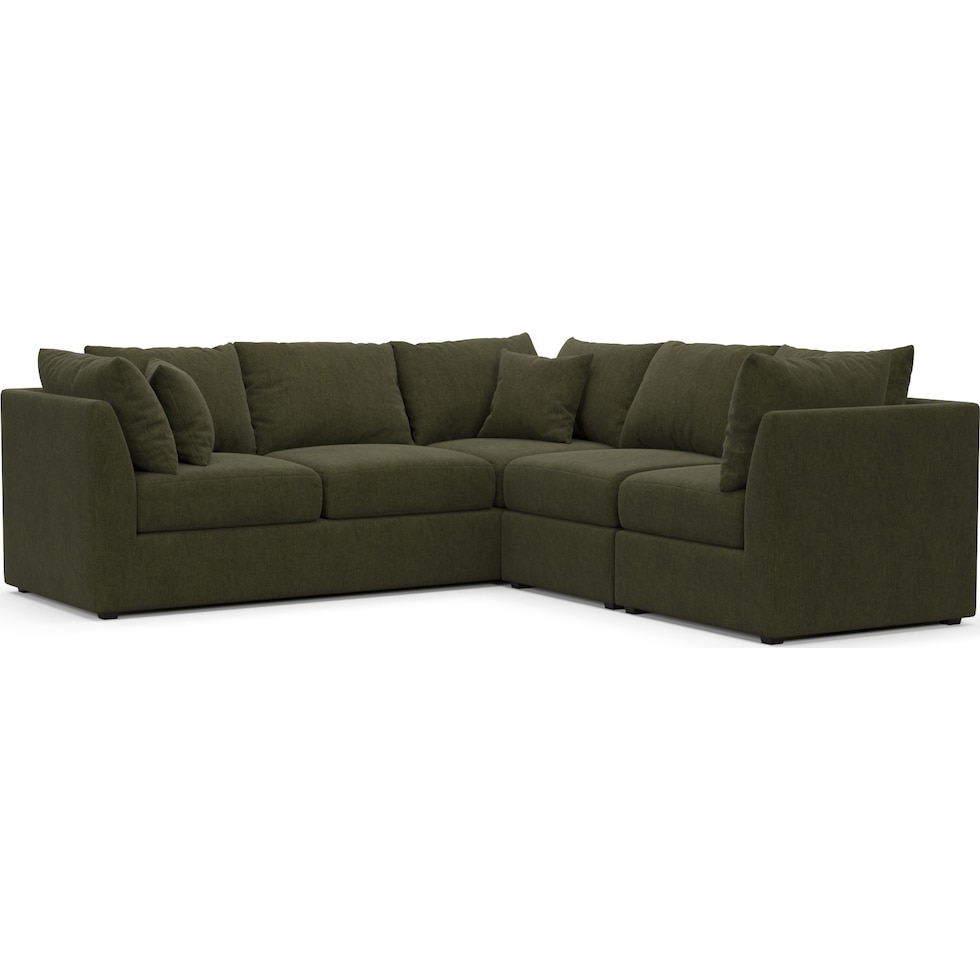 nest green sectional   