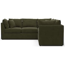 nest green sectional   