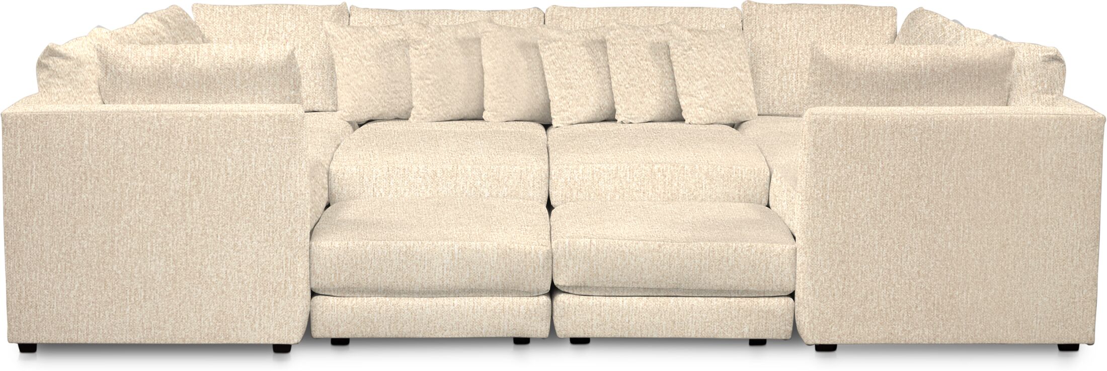 Nest Foam Comfort Performance Fabric 7Piece Pit Sectional Halifax