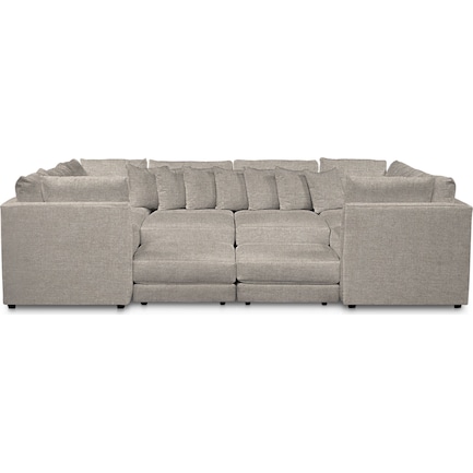 Nest Performance Fabric 5 Piece Pit, Pit Sectional Sofa Bobs Furniture