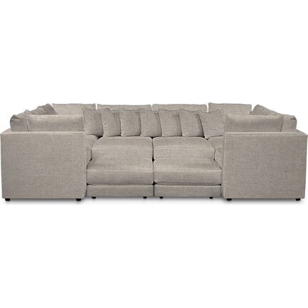 Nest Performance Fabric 5 Piece Pit Sectional Value City Furniture Nest Performance Fabric 5 Piece Pit, Pit Sectional Sofa Bobs Furniture