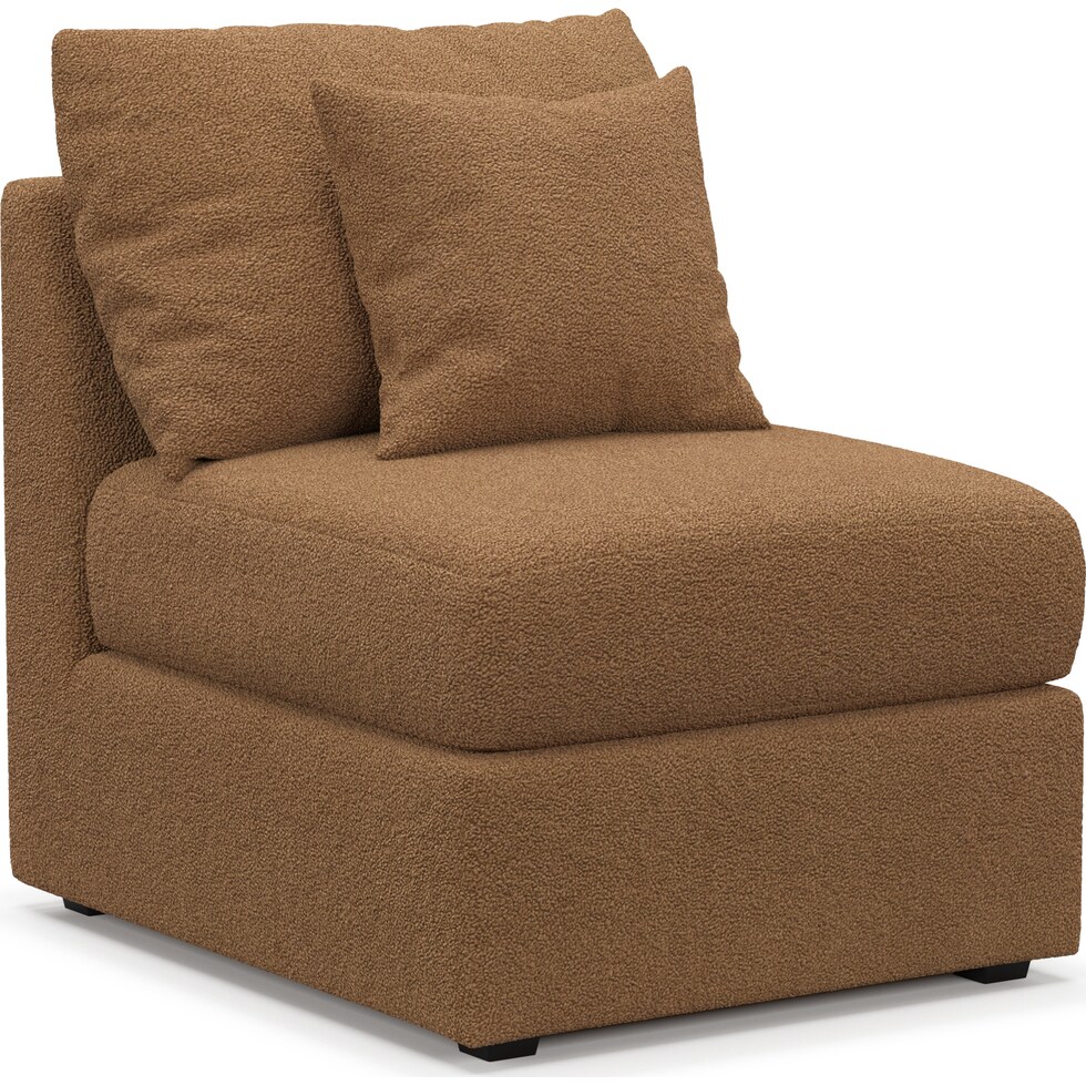 nest light brown armless chair   