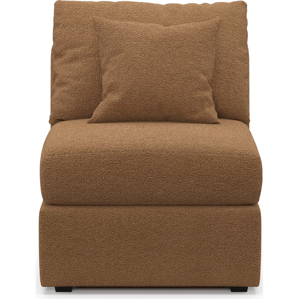 nest light brown armless chair   