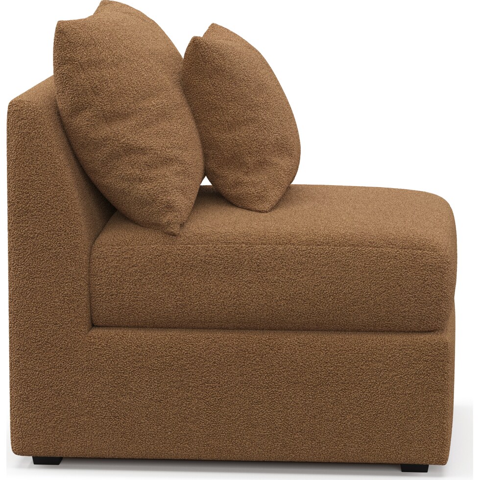 nest light brown armless chair   