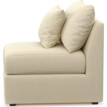 nest light brown armless chair   