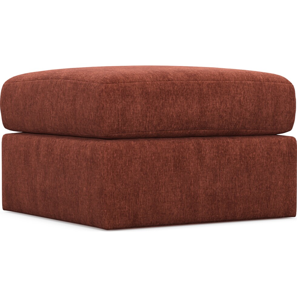 nest orange ottoman   