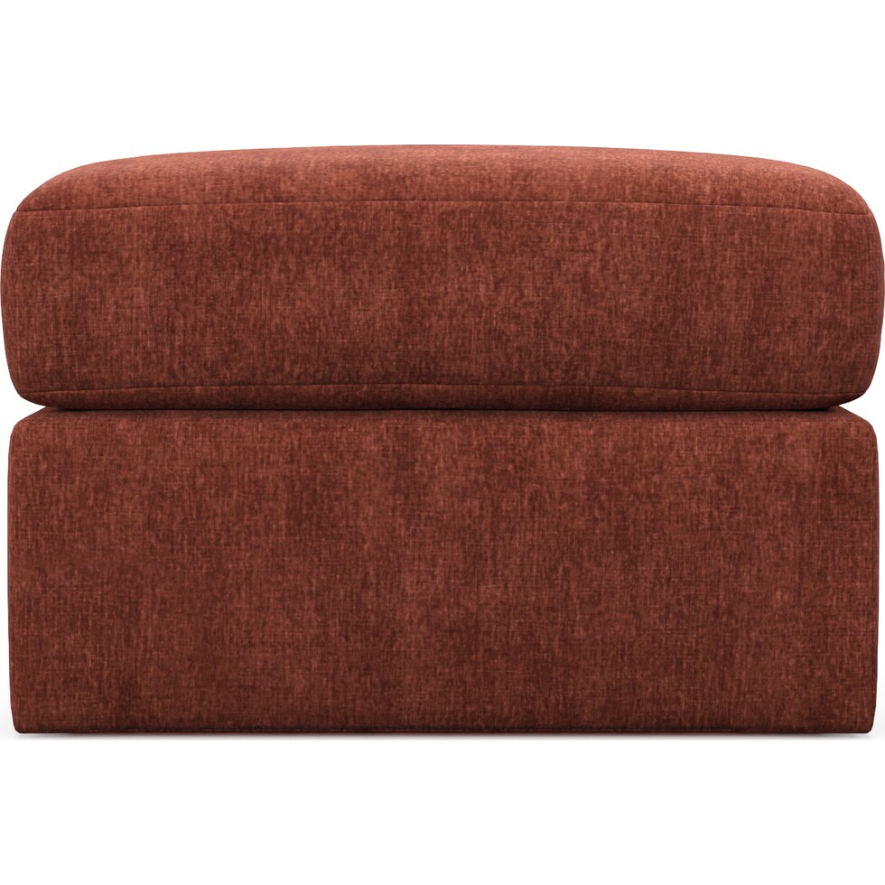 nest orange ottoman   