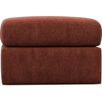 nest orange ottoman   