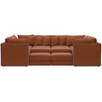 nest orange sectional   