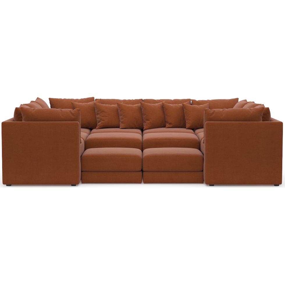 nest orange sectional   