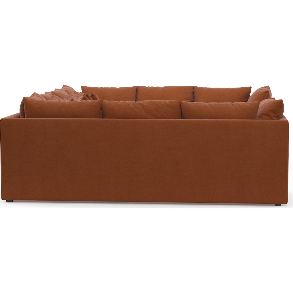nest orange sectional   