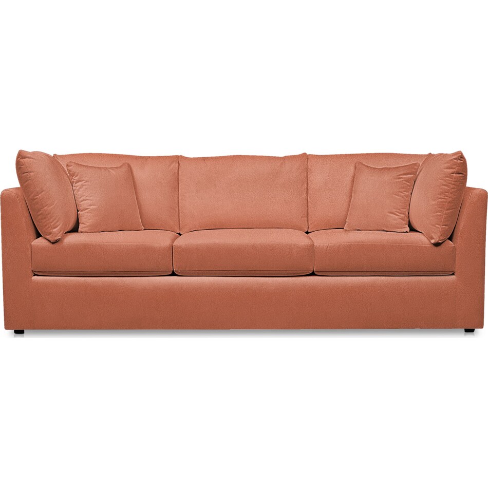 Nest Foam Comfort Sofa - Bella Rosewood | Value City Furniture