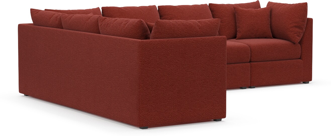 Value city on sale red sectional