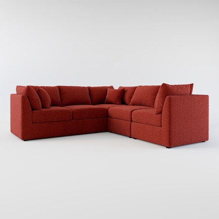 Nest Foam Comfort 3-Piece Small Sectional - Bloke Brick