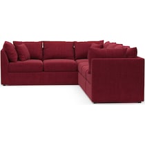 nest red sectional   