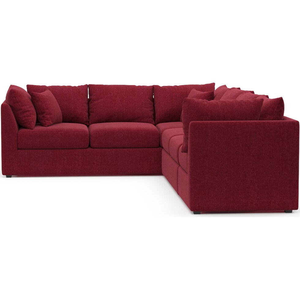 nest red sectional   