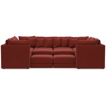 nest red sectional   