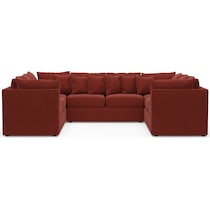 nest red sectional   