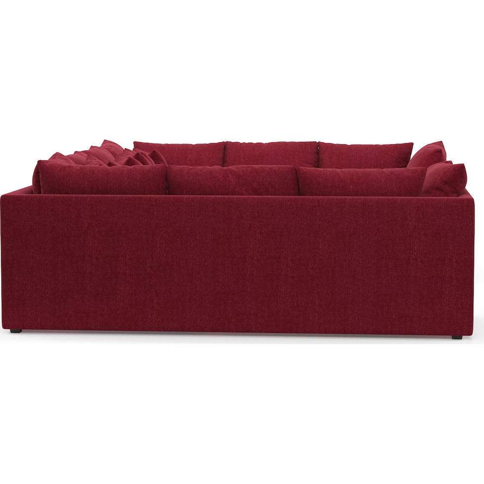 nest red sectional   