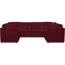 nest red sectional   