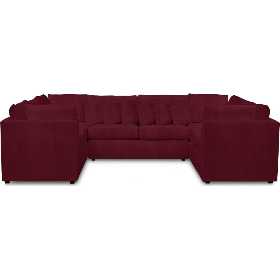 nest red sectional   