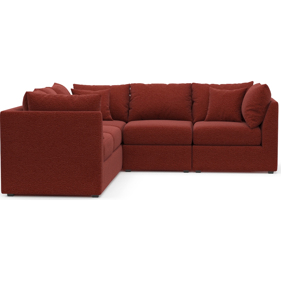 nest red sectional   