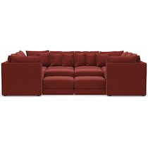 nest red sectional   