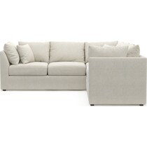 nest white  pc sectional   