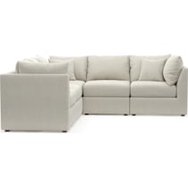 nest white  pc sectional   