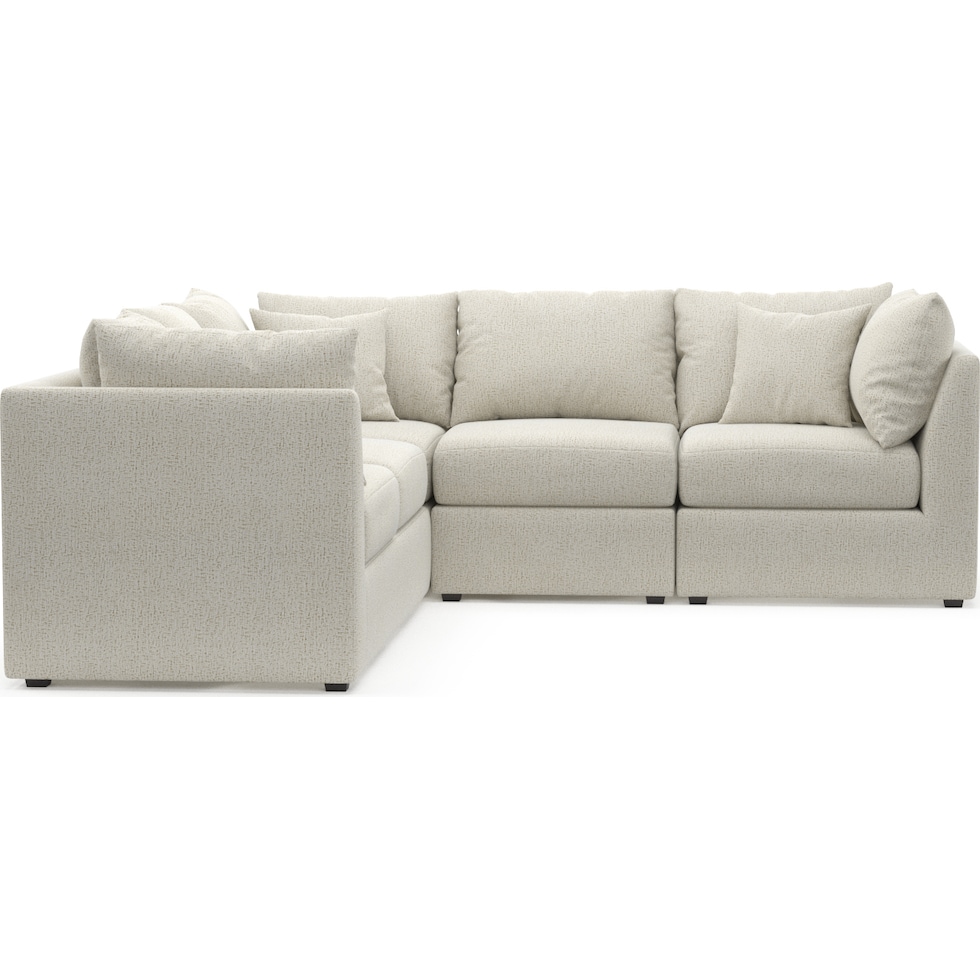 nest white  pc sectional   