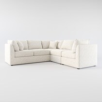nest white  pc sectional   