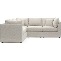 nest white  pc sectional   
