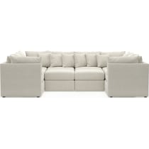 nest white  pc sectional   