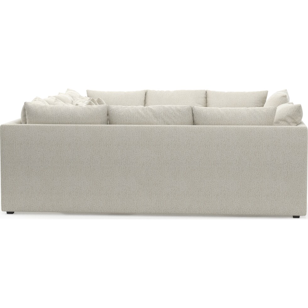 nest white  pc sectional   
