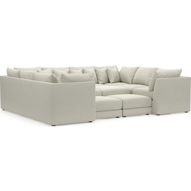Nest Foam Comfort 9-Piece Sectional - Anders Ivory
