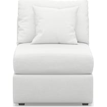 nest white armless chair   
